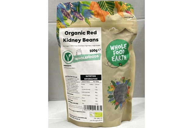 Organic Red Kidney Beans 500g | Vegan | High Fibre | High Protein