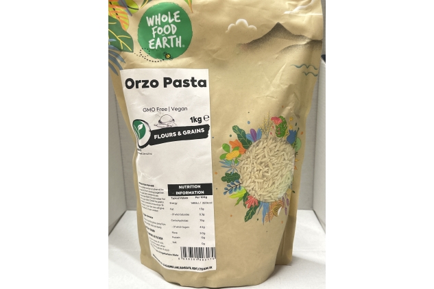 Orzo Pasta 1kg | GMO Free | Vegan | Best Before Date 30/10/2024