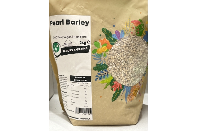 Pearl Barley 2kg Vegan High Fibre Best Before Date 23/10/2024