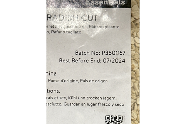 Horseradish Cut 250g | Best Before Date 31/07/2024