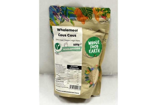 Wholemeal Cous Cous 500g | Vegan | High Fibre | Best Before Date 30/10/2024