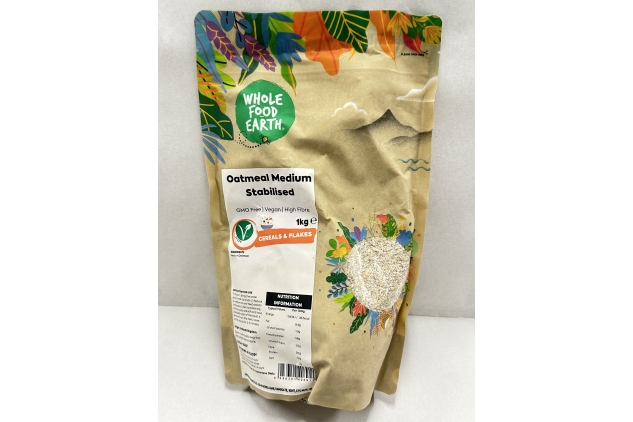 Oatmeal Medium Stabilised 1kg | Vegan | High Fibre | BBE 10/12/2024