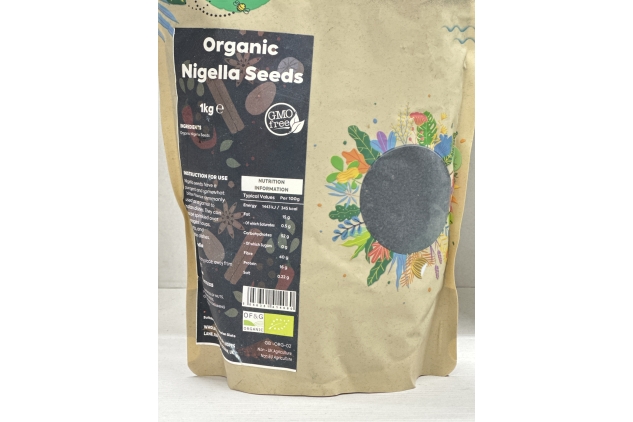 Organic Nigella Seeds 1kg | Garnish Curry, Beverages, Soups