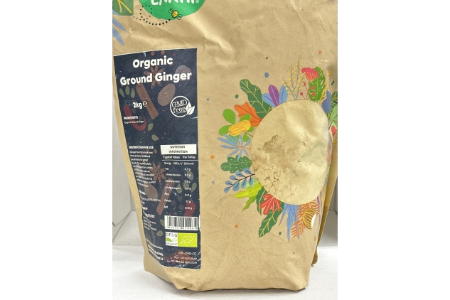 Organic Ground Ginger 2kg | Vegan | Great For Making Gingerbread Biscuits This Christmas