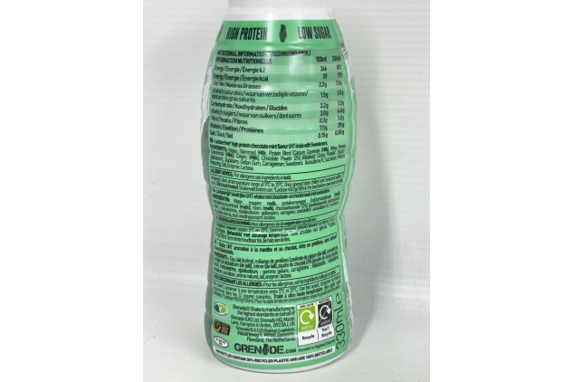 Grenade High Protein Shake, 24 X 330ml - Chocolate Mint Flavour | BBE 18/11/2024