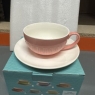 Fine Bone China Cup And Saucer Set Pink Colour New