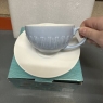 Fine Bone China Cup And Saucer Set Blue Colour New