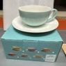 Fine Bone China Cup And Saucer Set Light Blue Colour New