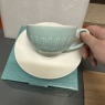 Fine Bone China Cup And Saucer Set Light Blue Colour New