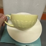 Fine Bone China Cup And Saucer Set Light Yellow Colour New