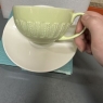 Fine Bone China Cup And Saucer Set Light Green Colour New