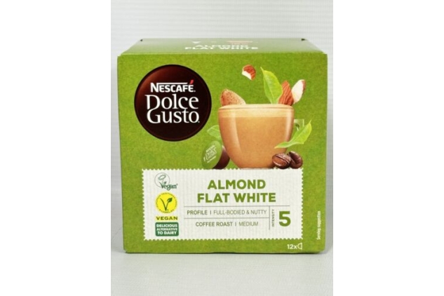 Nescafe Dolce Gusto Coffee Drink | Almond Flat White Pods | 72 Capsules | Vegan | Bulk Buy Deal