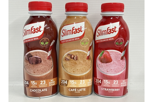 24 X SlimFast Ready To Drink Shakes 325ml Strawberry Vanilla Chocolate & Banana 2