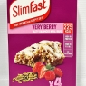 SlimFast Tasty Balanced Meal Bar, Low Calorie Replacement Bars for Weight Loss and Diet, High Protein, Healthy Snacks for Adults with 23 Vitamins and Minerals, Very Berry Flavour, Multipack, 4 X 60g | Best Before Date 31/10/2024