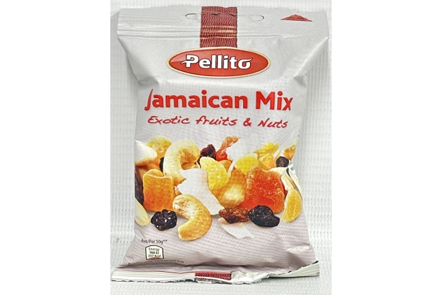 Pellito Jamaican Mix | Exotic Fruits & Nuts 50g | Best Before Date 03/10/2024