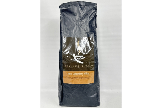 Pure Colombian Huila - Coffee Beans 1kg Bag - Top Speciality Coffee Roasted in the UK - Gourmet Beans for Great Tasting Coffee at Home - Premium Quality Arabica Beans | Best Before Dare 30/09/2024