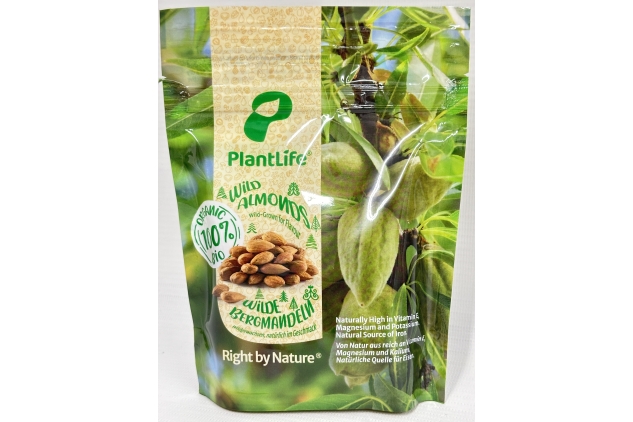 Organic Wild Harvested Almonds 105g | Naturally High In Vitamin E | BEST BEFORE DATE 28/09/2024