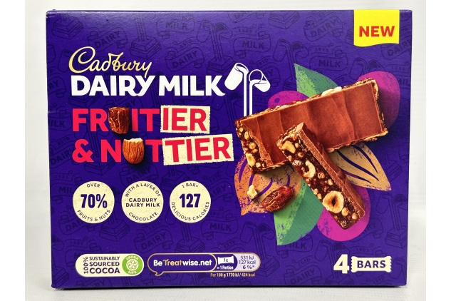 Cadbury Dairy Milk Fruitier & Nuttier Chocolate Covered Boost Bars 30g | 44 Bars | Bulk Buy Deal