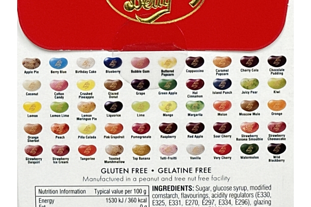 Jelly Belly 50 Assorted Flavours Jelly Beans Gift Box 200g | Great Stocking Filler For Christmas Gift