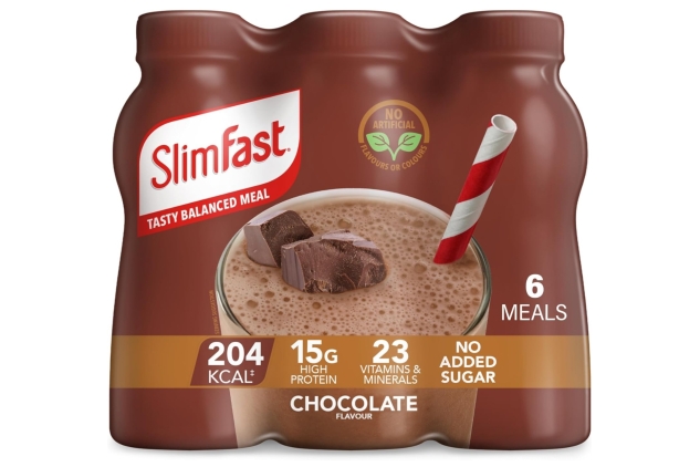 SlimFast Ready To Drink Shake, Chocolate Flavour, 6 x 325 ml | BEST BEFORE DATE 30/09/2024