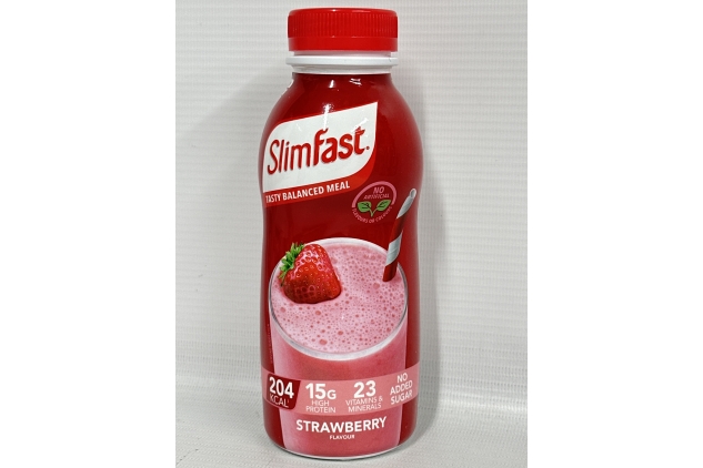 SlimFast Ready To Drink Shake, Strawberry Flavour, 6 x 325 ml | BEST BEFORE DATE 31/08/2024