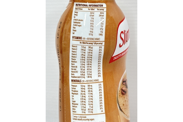 SlimFast Ready To Drink Shake, Cafe Latte Flavour, 325 ml (Pack of 6) BEST BEFORE DATE 31/10/2024