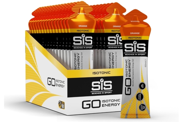 Science In Sport GO Isotonic Energy Gels, Running Gels with 22 g Carbohydrates, Low Sugar, Orange Flavour, 60 ml Per Serving (30 Pack) BEST BEFORE DATE 30/09/2024