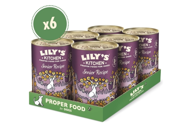 Lily's Kitchen Natural Senior Dog Food Wet Tins - Senior Recipe with Turkey - Complete Meal Recipes (6 Tins x 400g)