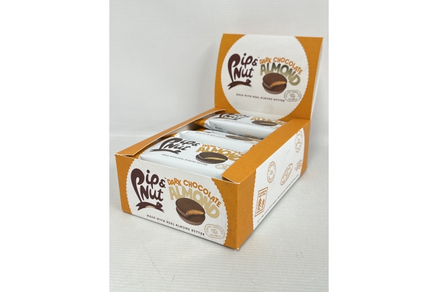 Pip & Nut - Dark Chocolate Almond Butter Cups (15 Pack - 2 Cups per Pack) | Single Origin Chocolate, Real Almond Butter, Natural Nut Butter, No Palm Oil, Vegan, Gluten Free, High in Fibre | BEST BEFORE DATE 01/11/2024