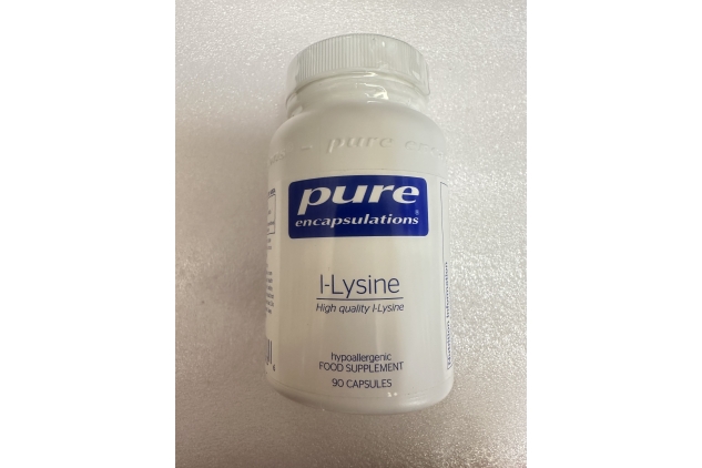 Pure Encapsulations - L-Lysine 500mg - Hypoallergenic Essential Amino Acid Supplement 90 Capsules