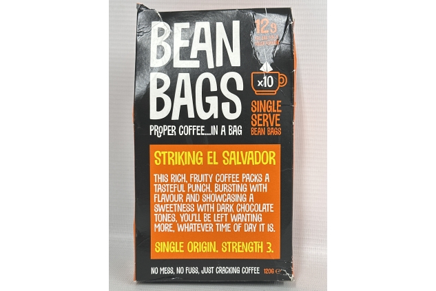 Bean Bags | 10 Coffee Single Serve Bags - Make A Coffee Like Tea | BBE 31/12/2024