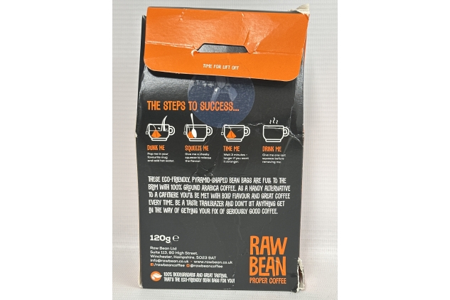 Bean Bags | 10 Coffee Single Serve Bags - Make A Coffee Like Tea | BBE 31/12/2024