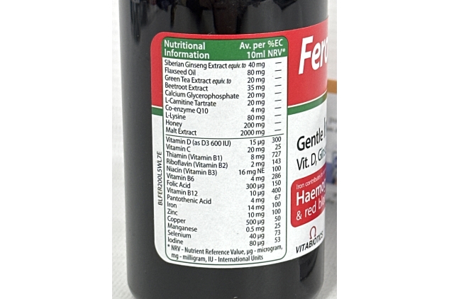 Feroglobin Plus Liquid 200ml | NO OUTER BOX PACKAGING