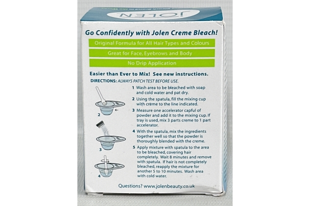 jolen cream bleach 30ml regular