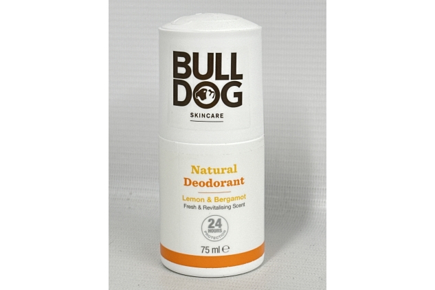 BULLDOG SKINCARE - Lemon and Bergamot Roll On Natural Deodorant For Men 75 ml