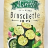 Maretti Bruschetta Chips Sweet Basil Pesto Flavour 150g | Oven-Baked Crispy Snack Bites (Pack Of 2)