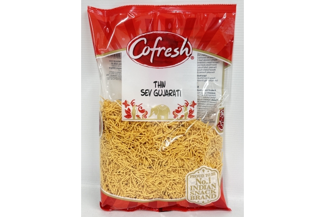 Cofresh | Thin Sev Gujarati Savoury Indian Snack 300g | Best Before Date 29/10/2024