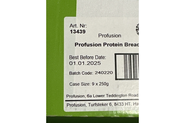 Pro-Fusion Organic Protein Bread 250g, Pack of 9 - Rye & Flax Seed - Wholegrain, Source of Fibre & Alternative to Wheat Bread - Low Carb Bread - Vegan & Plant-Based Protein | BEST BEFORE DATE 01/01/2025