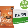 Pea Pops Healthy Chickpea Crisps - Low Calorie, Gluten Free, Plant-based Protein Snacks that are Popped (Not Baked or Fried) 12 x 80g, Smoky BBQ | BBE 04/01/2025