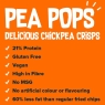 Pea Pops Healthy Chickpea Crisps - Low Calorie, Gluten Free, Plant-based Protein Snacks that are Popped (Not Baked or Fried) 12 x 80g, Smoky BBQ | BBE 04/01/2025