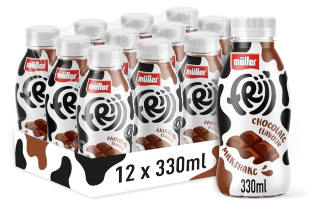 Muller Frijj Chocolate Milkshake 330ml (12 pack) Best Before Date 22/10/2024