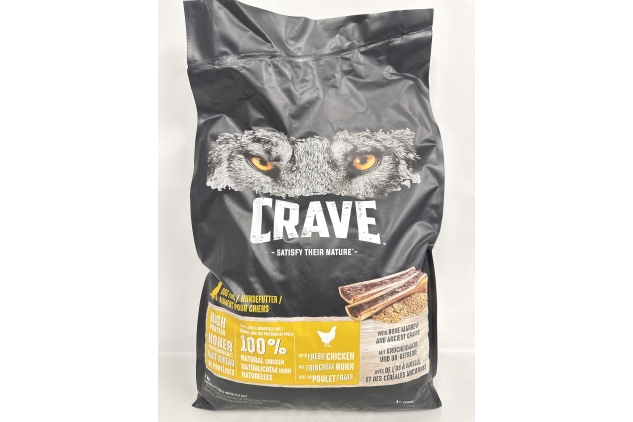 Crave Chicken, Marrow & Grains 7 kg Bag, Premium Dry Dog Food with high Protein, Grain-free