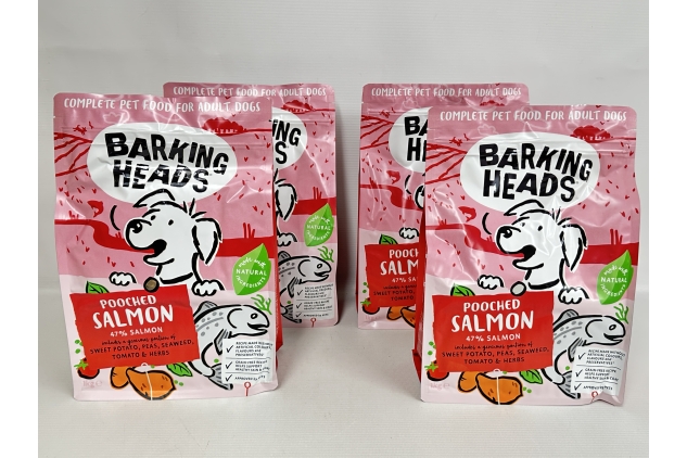 Barking Heads Pooched Salmon Dry Adult Dog Food 4KG | BEST BEFORE DATE 30/06/2024