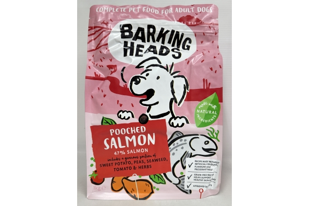 Barking Heads Pooched Salmon Dry Adult Dog Food 4KG | BEST BEFORE DATE 30/06/2024