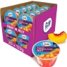 Dole Peach in Strawberry Jelly Fruit Pots 20 x 123g, Healthy Snack Made with Fresh Fruit, No Added Sugar Fruit Bowls, Perfect for Breakfast & Dessert or Adding to Recipes | BEST BEFORE DATE 19/09/2024