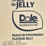 Dole Peach in Strawberry Jelly Fruit Pots 20 x 123g, Healthy Snack Made with Fresh Fruit, No Added Sugar Fruit Bowls, Perfect for Breakfast & Dessert or Adding to Recipes | BEST BEFORE DATE 19/09/2024