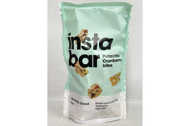 Instabar Pistachio Cranberry Bites 6 x 70g | BEST BEFORE DATE 05/10/2024