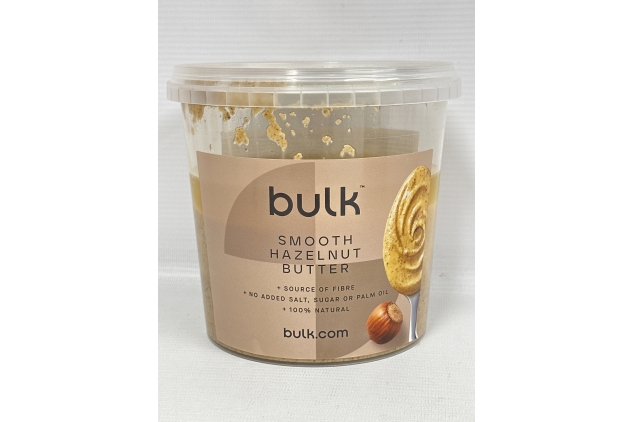 Bulk Natural Roasted Hazelnut Butter Tub, Smooth, 1 kg | BBE 03/2025