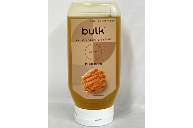 Bulk Zero Calorie Syrup, Sugar Free, HONEY, 400 ml, 80 Servings | BBE 30/04/2025