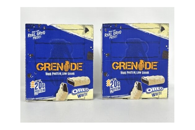 Grenade OREO WHITE Protein Bar High Protein Low Sugar 24 x 60g | BBE 31/10/2024